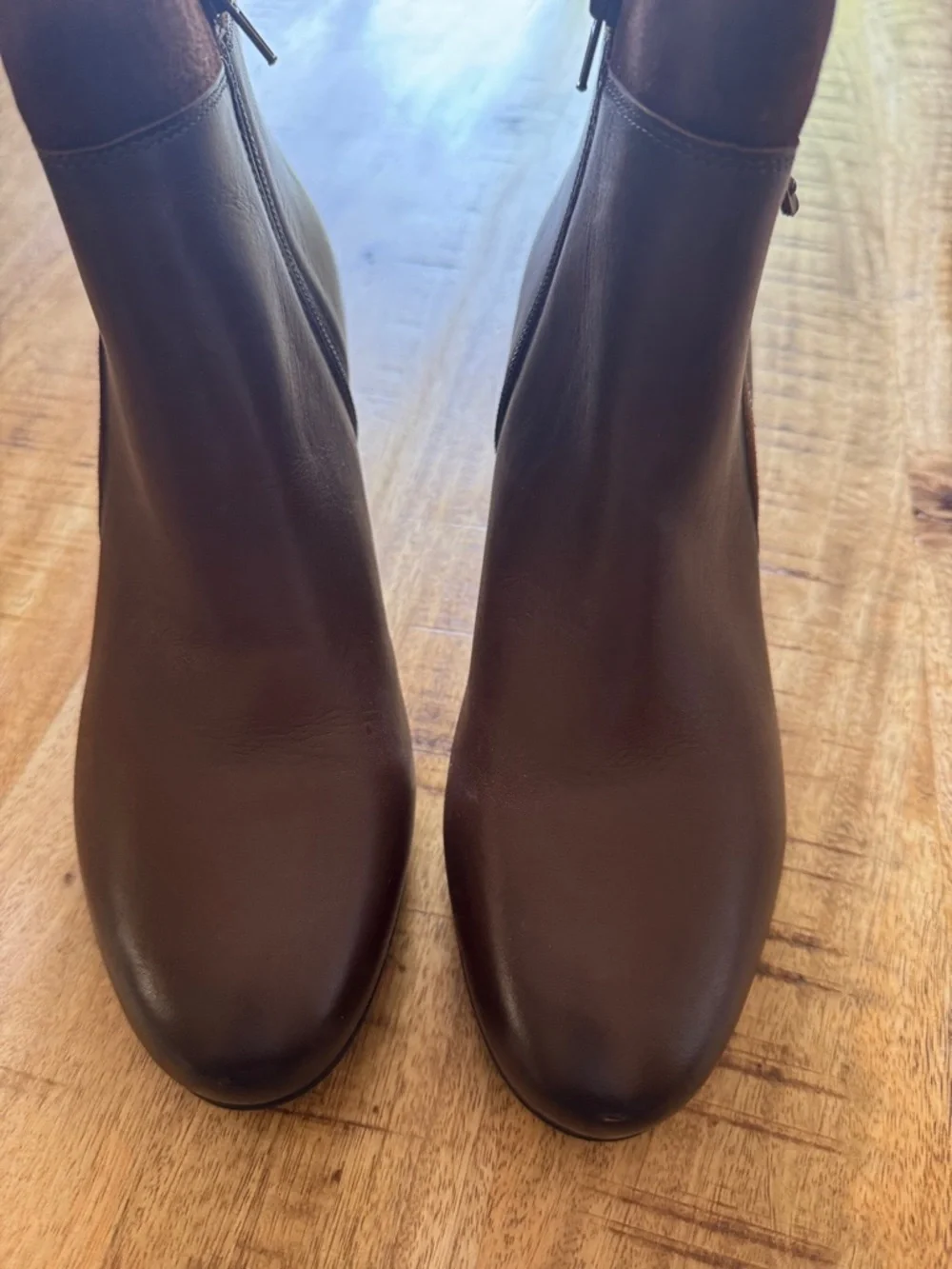 Cobb Hill Wynter Women's Brown Leather Zip Ankle Boots booties size 9 NEW